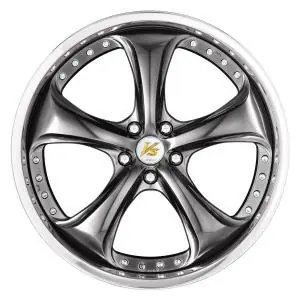 Work Wheels VS-KF 5x100 18x8+8 Brilliant Silver Black R Disk FULL REVERSE Original