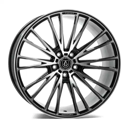 Axe CF2 5x114 22X9+35 BLACK AND POLISHED FACE Original