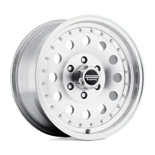 Best Choice American Racing AR62 OUTLAW II 5X120.65 14X7 0 MACHINED W/ CLEAR COAT