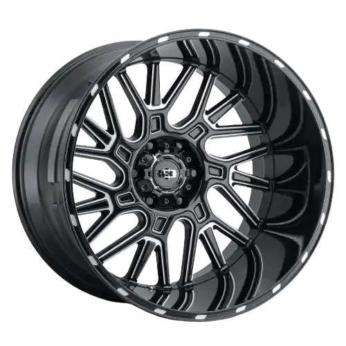 Vision Off-Road 404 Brawl 8x170 22x10-19 Gloss Black Milled Spoke Direct From Manufacturer