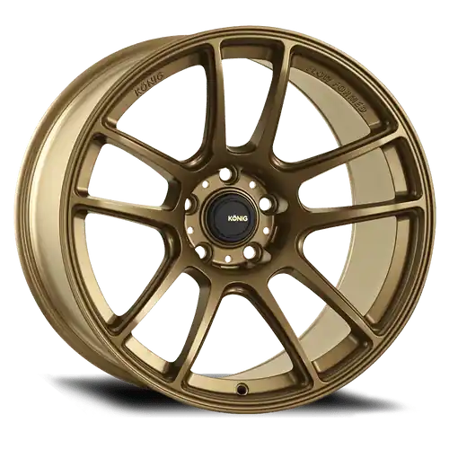 Today Only Konig Heliogram 5X100 17x8.5+38 Matte Bronze Knurled Bead Flow Formed