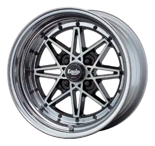 Bulk Order EQUIP 03 Black Polish 4x100 15x9 +7