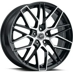 Viral Platinum 459U Retribution 5X100 18x8 +35 Gloss Black w/Diamond Cut Face