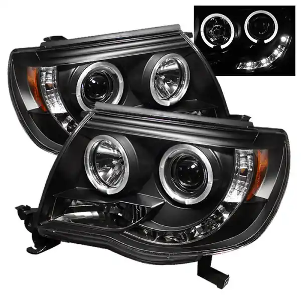 Spyder Toyota Tacoma 05-11 Projector Headlights LED Halo LED Black High H1 Low H1 PRO-YD-TT05-HL-BK Exclusive Offer