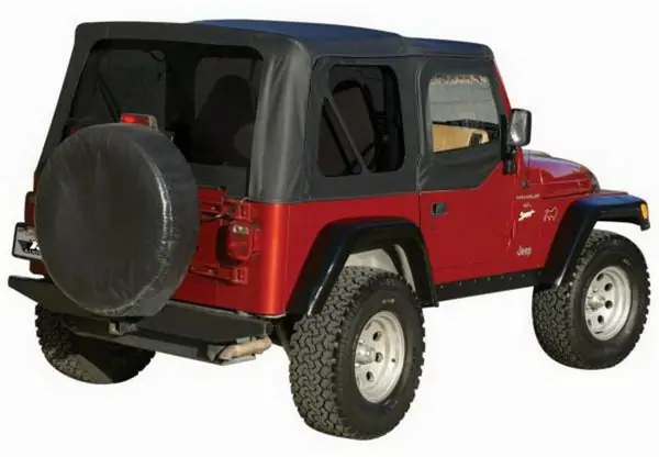 Rampage 1997-2006 Jeep Wrangler(TJ) OEM Replacement Top - Black Denim Reduced Price