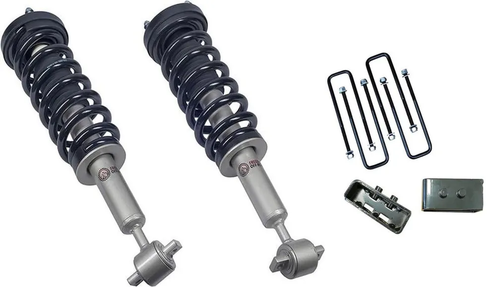 Front 3 Inch Lift Struts w/ Rear 2 Inch Blocks (RWD Only) 2014-2020 Ford F-150 Freedom Off-Road Wholesale