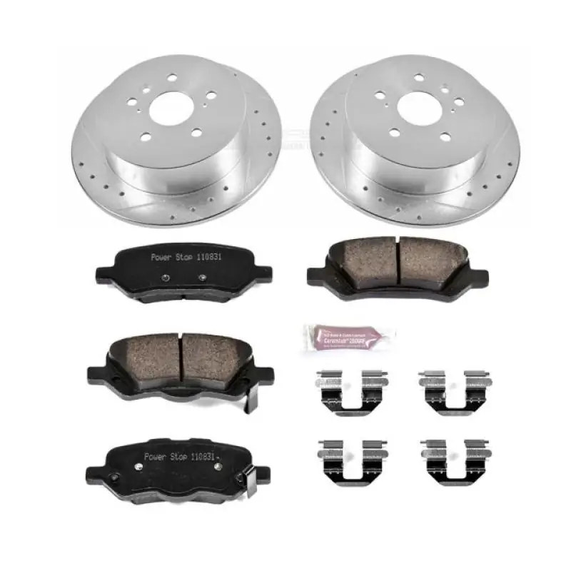 Get Yours Power Stop 09-16 Toyota Venza Rear Z23 Evolution Sport Brake Kit