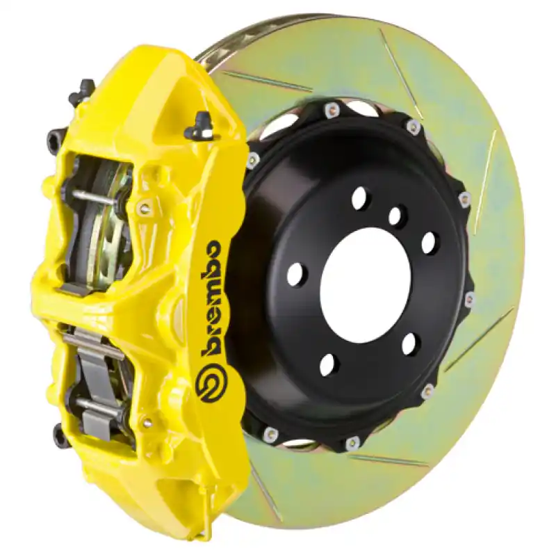 Brembo 12-16 98ster Fr GT BBK 6Pist Cast 355x32 2pc Rotor Slotted Type1-Yellow Buy Online