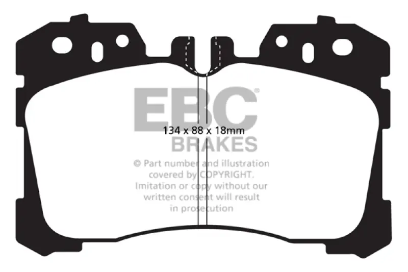 Direct From Manufacturer EBC 07+ Lexus LS460 4.6 Greenstuff Front Brake Pads