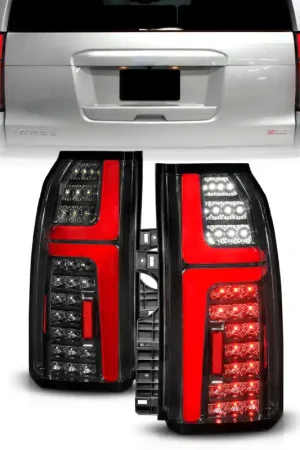 ANZO 15-20 Chevrolet Tahoe Sequential LED Tube Taillights Black Free Shipping