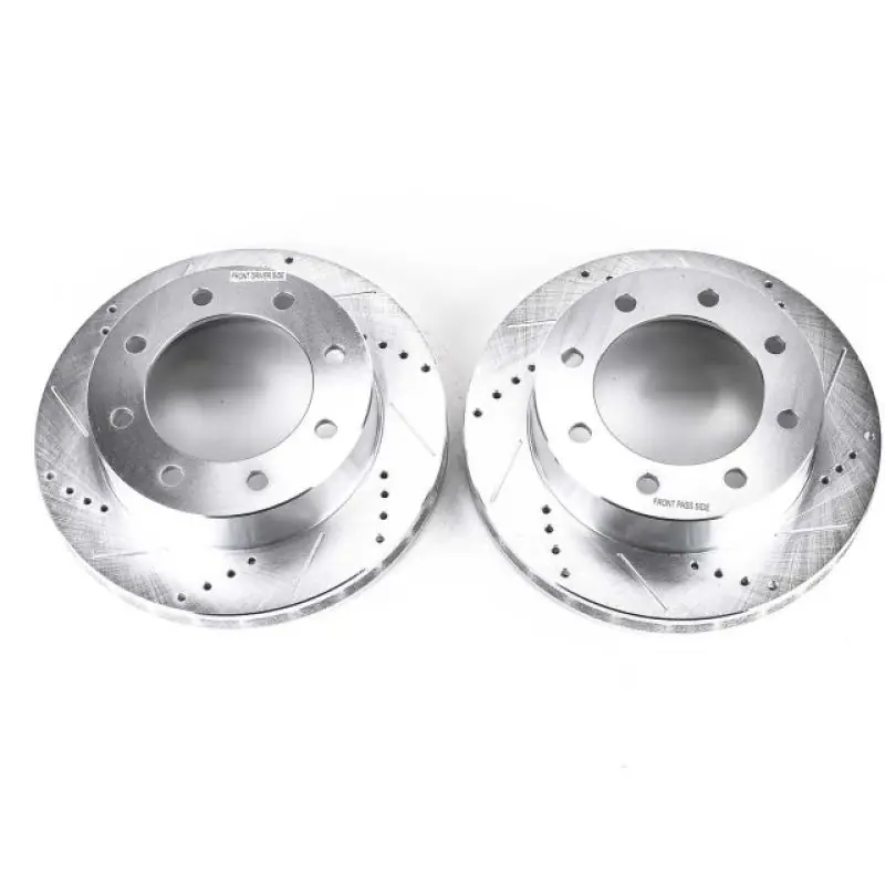 Bulk Order Power Stop 1999 Ford F-250 Super Duty Front Evolution Drilled & Slotted Rotors - Pair