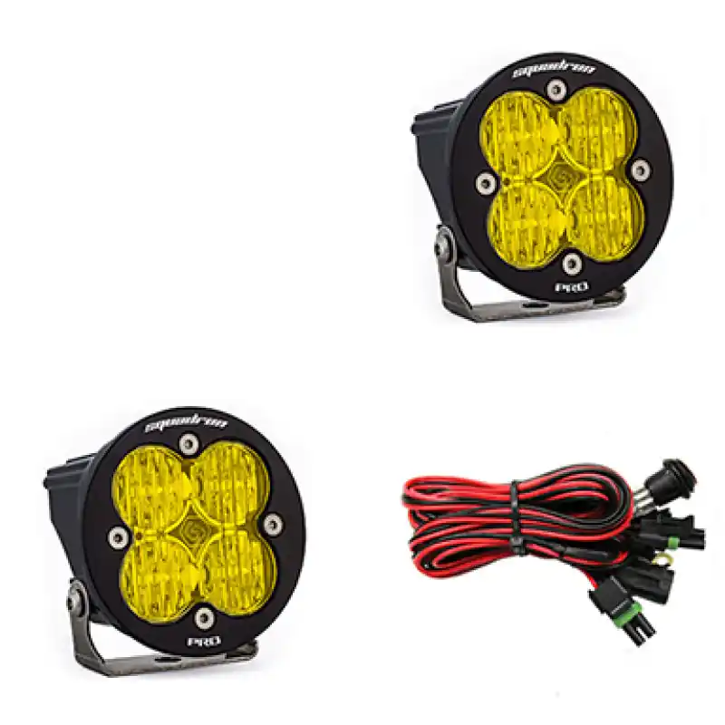 Luxury Baja Designs Squadron R Pro Wide Cornering Pair LED Light Pods - Amber