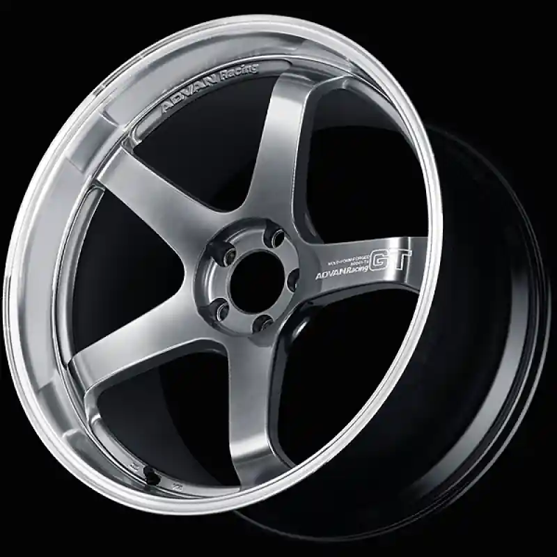 Advan GT Premium Version 21x12.0 / +45 ET / 5x120 / 70.1mm Bore / Machining and Hyper Platinum Black Modern
