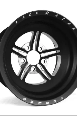 Race Star 63 Pro Forged 15x15 NBL Sportsman 5x4.50 BC / 3.00 BS Wheel - Black Anodized/Machined Latest