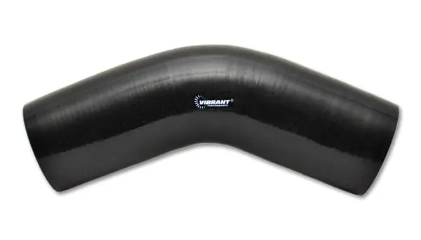 Brand New Vibrant 45 Degree Silicone Elbow 2.375in ID x 5.00in Leg Length - Black