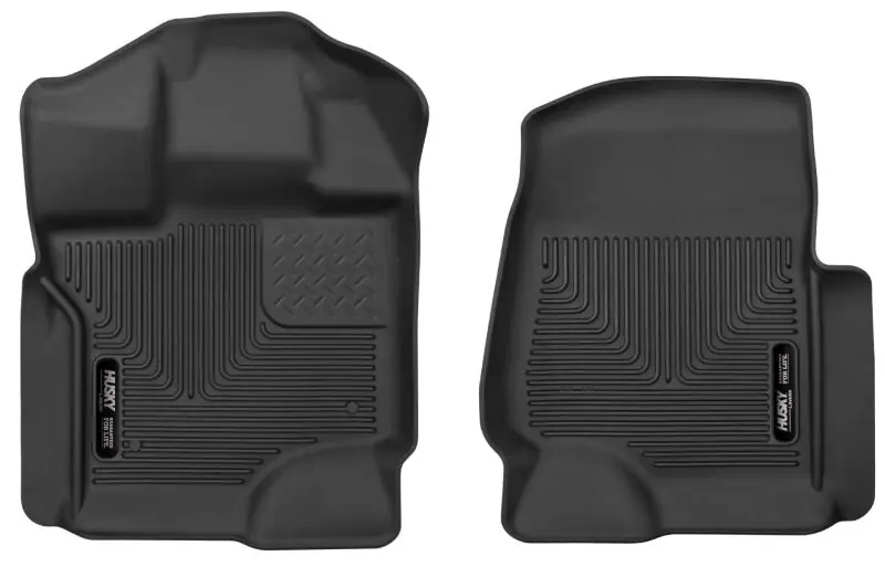 Husky Liners 15-23 Ford F-150 Super/Super Crew Cab WeatherBeater Black Front Floor Liners Direct From Manufacturer