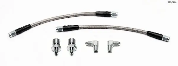 Wilwood GM 1500/2500 Rear (w/13in Rotor) 10in OAL Flexline Brake Hose w/Fittings Price Cut
