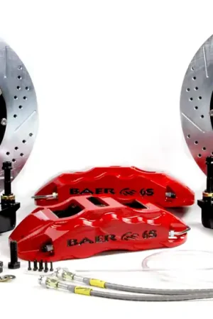 Baer Brakes 4141020S-X1 Baer Brakes 14" Extreme+ Front Brake Kit, Silver, SDZ, ARP Studs High Quality