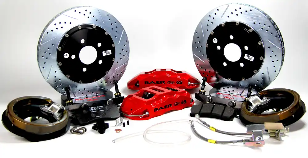 Baer Brakes 4302376HO-1 Baer Brakes 14" Extreme+ Rear Brake Kit, Hugger Orange, Slot Mega Sale