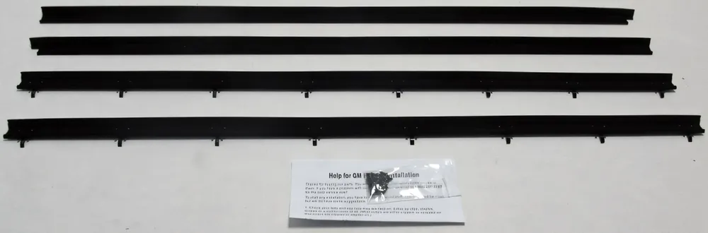 Best Seller Window Sweeps Felt Kit for 1975-1979 Chevy Nova 2 Door Sedan Inner/Outer Side
