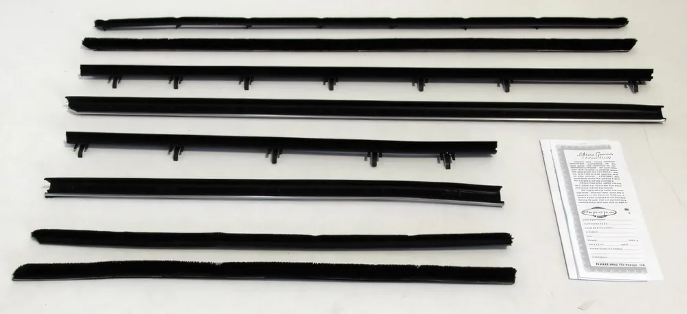 Window Sweeps Felt Kit for 1966-67 Pontiac GTO Lemans 2 Door Sedan OEM USA Made Viral
