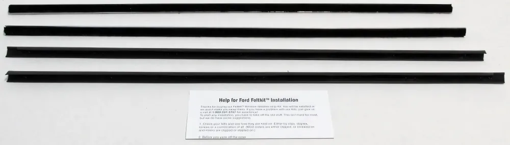 Window Sweeps Weatherstrip for 1966-1967 Ford Ranchero Black Front Left Right Limited Time