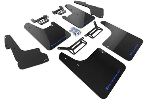 Rally Armor 2012-2024 Toyota 4Runner UR Black Mud Flap w/ Blue Logo Exclusive