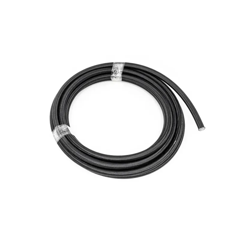 Reduced Price Deatschwerks 6AN Black Nylon Braided PTFE Hose - 20 Feet