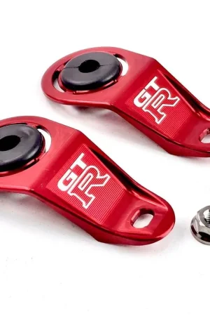 Free Shipping Platinum Racing Products Billet Radiator Brackets inc Titanium Brackets to suit Nissan Silvia S15 Black / None