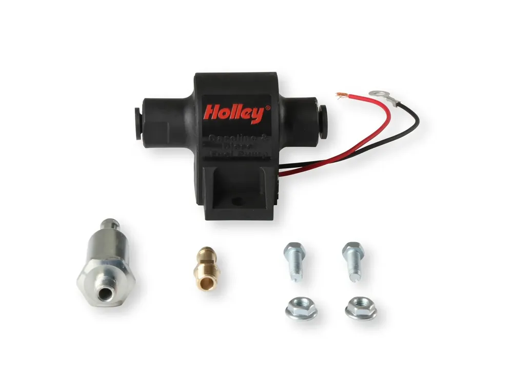 Holley 25 GPH MIGHTY MITE ELECTRIC FUEL PUMP, 1.5-2.5 PSI Power Sport and Lawn & Garden Fuel Pump Compatible with all fuels and fuel additives Seasonal Sale