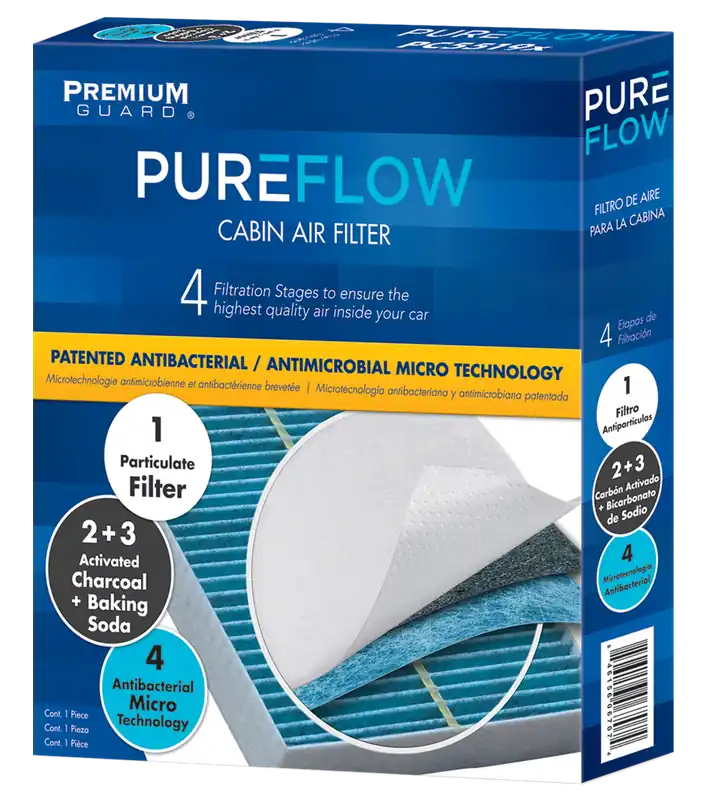 Affordable PUREFLOW 2007 Chevrolet Aveo Cabin Air Filter with Antibacterial Technology, PC1040X