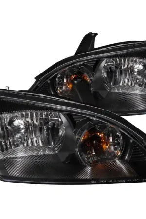 ANZO 2005-2007 Ford Focus Crystal Headlights Black | Graveyard Performance Buy Direct
