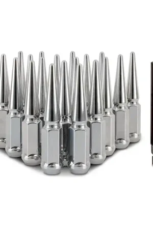 Mishimoto Steel Spiked Lug Nuts M12x1.5 20pc Set - Chrome | Graveyard Performance Free Delivery