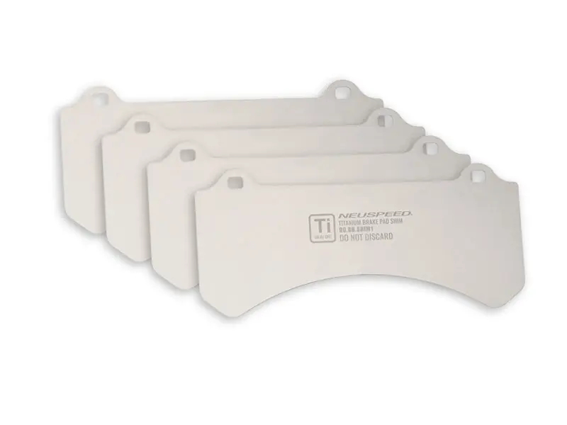 Titanium Brake Pad Shim Kit • NEUSPEED BBK | Graveyard Performance Warranty Included