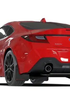 Rally Armor 22-25 Subaru BRZ / Toyota GR86 Black UR Mud Flap w/Red Logo | Graveyard Performance Fresh Stock