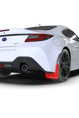Hot Picks Rally Armor 22-25 Subaru BRZ / Toyota GR86 Red UR Mud Flap w/White Logo | Graveyard Performance