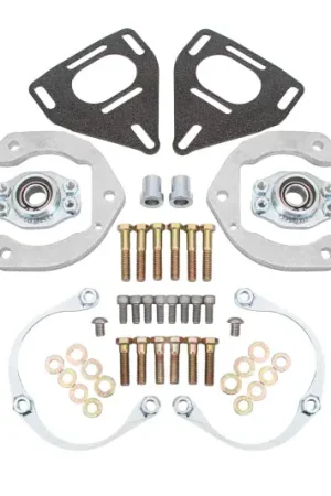 BMR 16-24 Chevy Camaro Caster Camber Plates - Black Hammertone | Graveyard Performance Fast Shipping