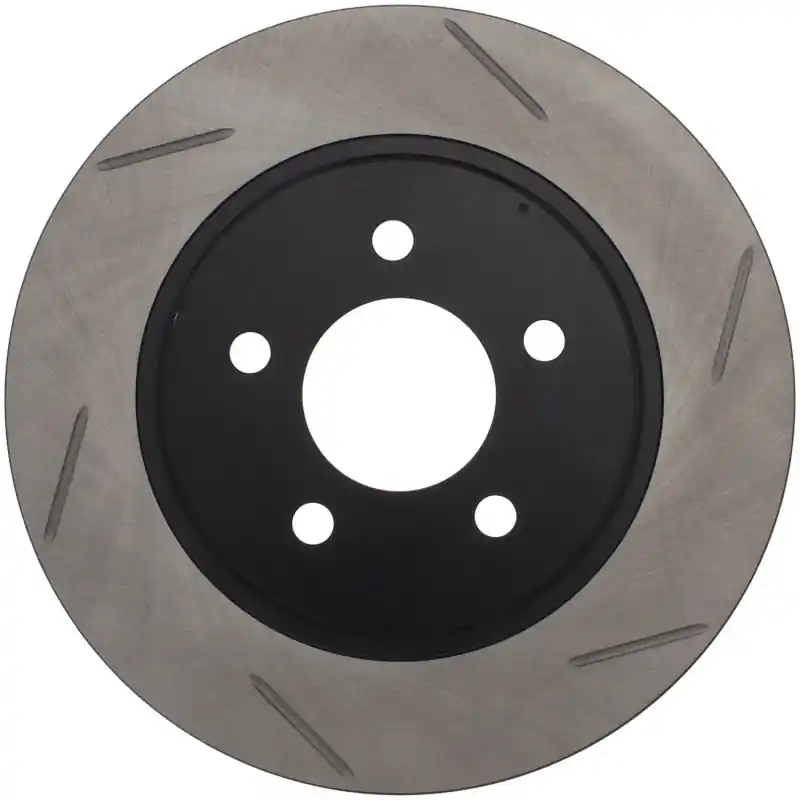 Authentic StopTech Power Slot 05-10 Mustang V6/4.0L / GT V8-4.6L Rear Left Slotted Rotor | Graveyard Performance