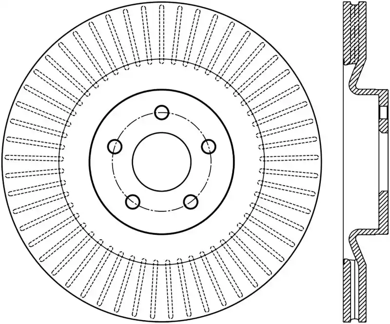StopTech Sport Slotted 16-18 Ford Focus RS Front Left CRYO Rotor | Graveyard Performance Special Discount