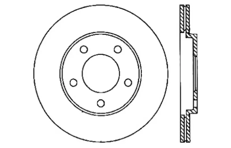 StopTech 05-10 Ford Mustang Slotted & Drilled Right Rear Rotor | Graveyard Performance Brand New