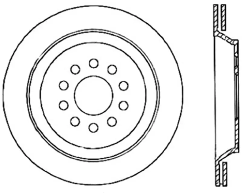 Popular StopTech 04-09 Audi S4 Rear Right Drilled Rotor | Graveyard Performance