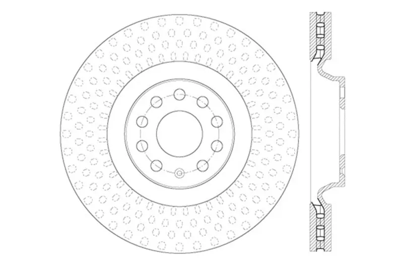 Luxury StopTech Drilled Sport Brake Rotor | Graveyard Performance