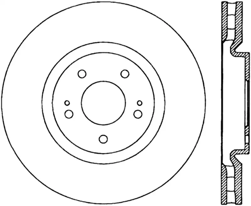 Time-Limited StopTech 03-06 Mitsubishi Lancer Evo AWD Drilled Right Front Rotor | Graveyard Performance