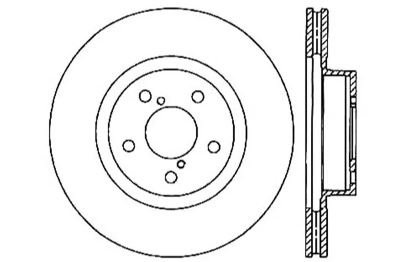 StopTech 05-10 Subaru Legacy / 10 Outback Drilled Left Front Rotor | Graveyard Performance Exclusive Offer