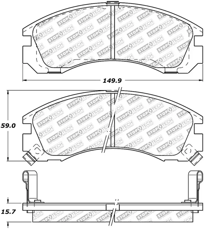 Popular StopTech Street Select Brake Pads w/Hardware - Front | Graveyard Performance