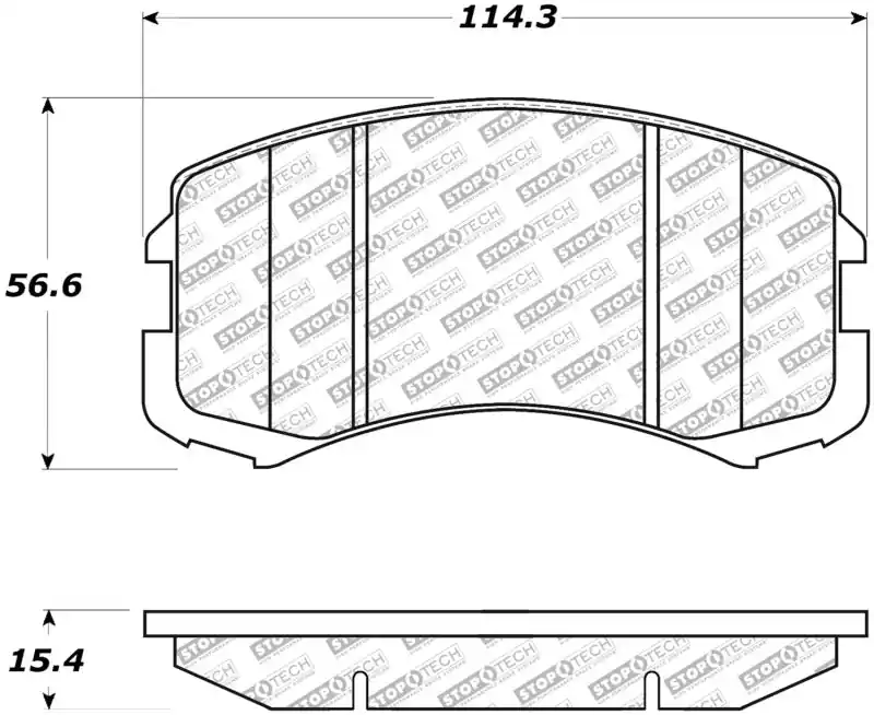 StopTech 02-07 Mitsubishi Lancer Street Select Brake Pads - Rear | Graveyard Performance Affordable